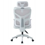 ΚΑΡΕΚΛΑ ΓΡΑΦΕΙΟΥ APEX HM1227.02 ΛΕΥΚΟ PP--ΑΝΟΙΧΤΟ ΓΚΡΙ MESH 68x68x120-130Υεκ