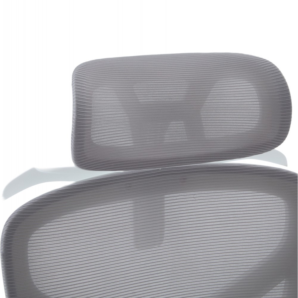 ΚΑΡΕΚΛΑ ΓΡΑΦΕΙΟΥ APEX HM1227.02 ΛΕΥΚΟ PP--ΑΝΟΙΧΤΟ ΓΚΡΙ MESH 68x68x120-130Υεκ
