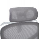 ΚΑΡΕΚΛΑ ΓΡΑΦΕΙΟΥ APEX HM1227.02 ΛΕΥΚΟ PP--ΑΝΟΙΧΤΟ ΓΚΡΙ MESH 68x68x120-130Υεκ