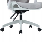 ΚΑΡΕΚΛΑ ΓΡΑΦΕΙΟΥ APEX HM1227.02 ΛΕΥΚΟ PP--ΑΝΟΙΧΤΟ ΓΚΡΙ MESH 68x68x120-130Υεκ