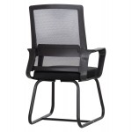 ΚΑΡΕΚΛΑ ΕΠΙΣΚΕΠΤΗ CASTER HM1228.01 PP--MESH--ΜΕΤΑΛΛΟ ΜΑΥΡΟ 46x52x94Υεκ