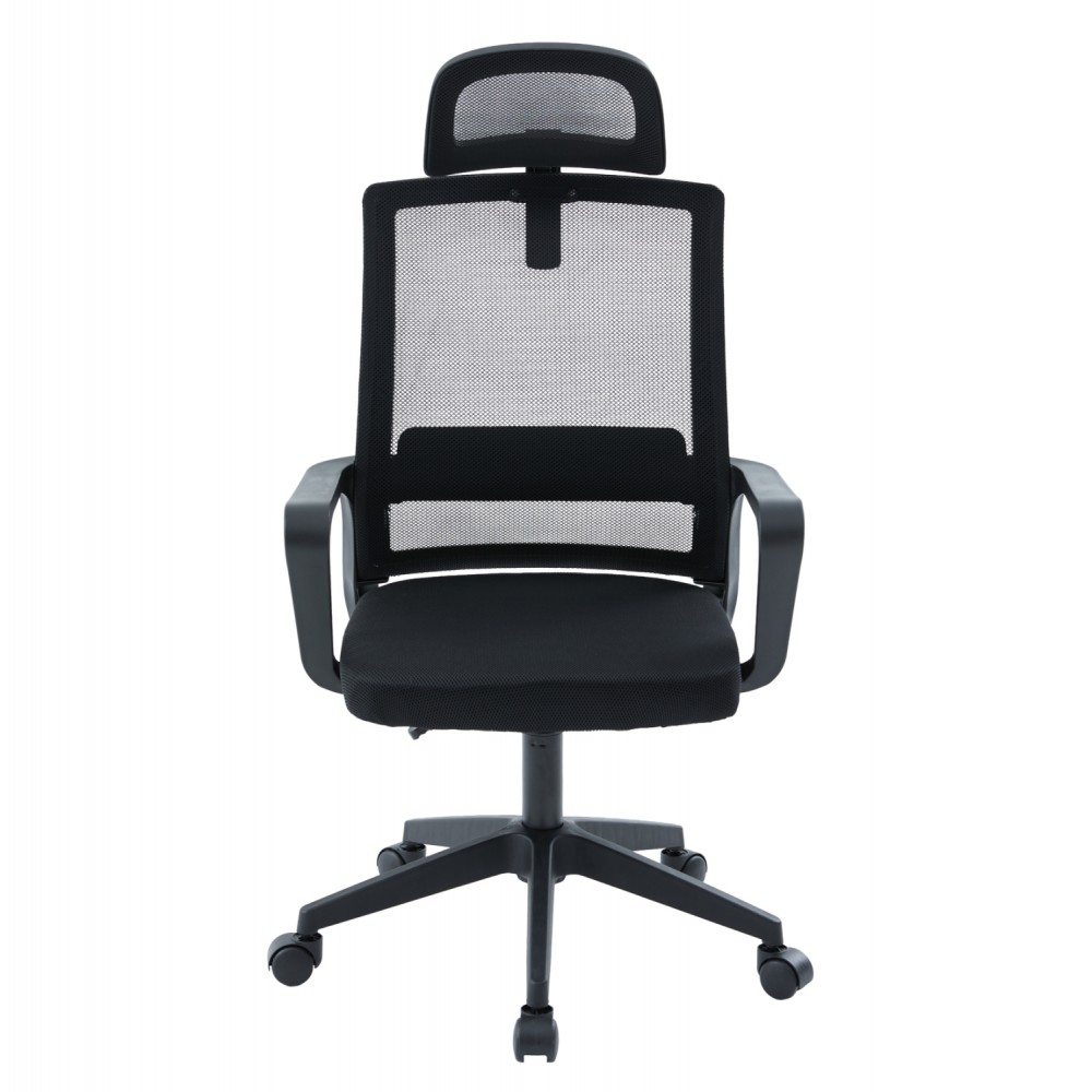 ΚΑΡΕΚΛΑ ΓΡΑΦΕΙΟΥ VELOCITY HM1229.01 ΜΑΥΡO MESH & PP 61x62x123Υεκ