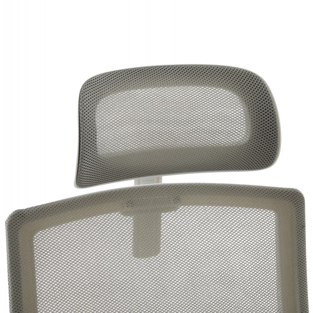 ΚΑΡΕΚΛΑ ΓΡΑΦΕΙΟΥ VELOCITY HM1229.02 ΛΕΥΚΟ PP--ΑΝΟΙΧΤΟ ΓΚΡΙ MESH 61x62x123Υεκ