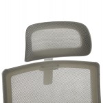 ΚΑΡΕΚΛΑ ΓΡΑΦΕΙΟΥ VELOCITY HM1229.02 ΛΕΥΚΟ PP--ΑΝΟΙΧΤΟ ΓΚΡΙ MESH 61x62x123Υεκ