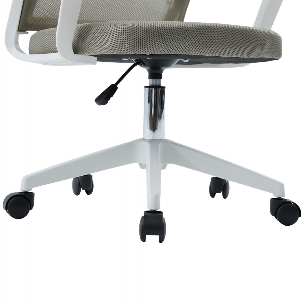 ΚΑΡΕΚΛΑ ΓΡΑΦΕΙΟΥ VELOCITY HM1229.02 ΛΕΥΚΟ PP--ΑΝΟΙΧΤΟ ΓΚΡΙ MESH 61x62x123Υεκ