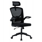 ΚΑΡΕΚΛΑ ΓΡΑΦΕΙΟΥ FLOATER HM1230.01 ΜΑΥΡO MESH & PP 62x62x106-116Υεκ