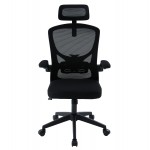 ΚΑΡΕΚΛΑ ΓΡΑΦΕΙΟΥ FLOATER HM1230.01 ΜΑΥΡO MESH & PP 62x62x106-116Υεκ