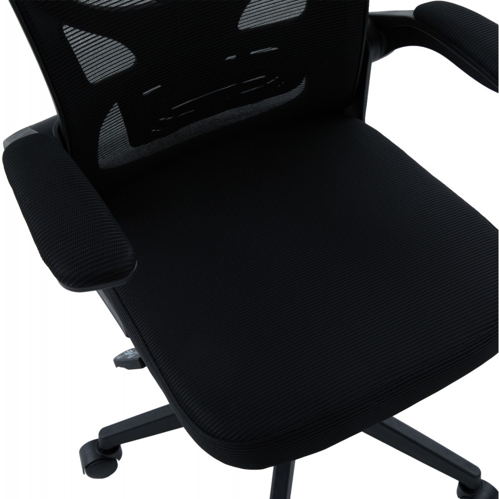 ΚΑΡΕΚΛΑ ΓΡΑΦΕΙΟΥ FLOATER HM1230.01 ΜΑΥΡO MESH & PP 62x62x106-116Υεκ