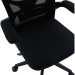 ΚΑΡΕΚΛΑ ΓΡΑΦΕΙΟΥ FLOATER HM1230.01 ΜΑΥΡO MESH & PP 62x62x106-116Υεκ