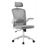 ΚΑΡΕΚΛΑ ΓΡΑΦΕΙΟΥ FLOATER HM1230.02 ΛΕΥΚΟ PP--ΑΝΟΙΧΤΟ ΓΚΡΙ MESH 62x62x106-116Υεκ