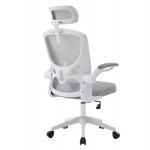 ΚΑΡΕΚΛΑ ΓΡΑΦΕΙΟΥ FLOATER HM1230.02 ΛΕΥΚΟ PP--ΑΝΟΙΧΤΟ ΓΚΡΙ MESH 62x62x106-116Υεκ
