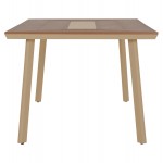 ΤΡΑΠΕΖΙ ΑΛΟΥΜΙΝΙΟΥ TABER HM5131.04 ΚΑΠΟΥΤΣΙΝΟ ΜΕ POLYWOOD TOP 200x100x75Υεκ