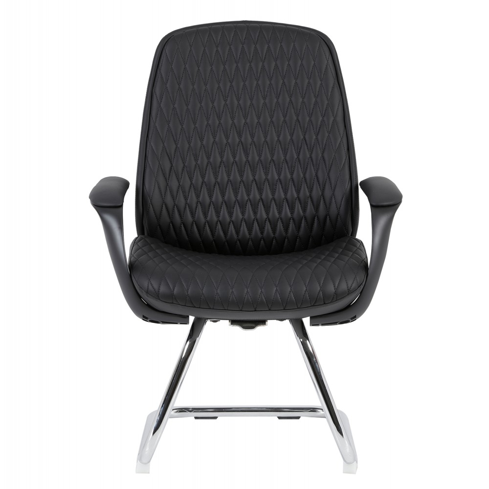 ΚΑΡΕΚΛΑ ΕΠΙΣΚΕΠΤΗ VELUM-s HM1235.01 ΜΑΥΡO PU--ΒΑΣΗ ΧΡΩΜΙΟΥ 71x60x100Υεκ.