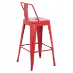 ΣΚΑΜΠΟ ΜΠΑΡ ΜΕΣΑΙΟΥ ΥΨΟΥΣ ΜΕΤΑΛΛΙΚΟ MELITA-PRO HM8574.44 ΚΟΚΚΙΝΟ 43x43x88Υεκ.