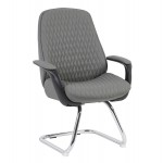 ΚΑΡΕΚΛΑ ΕΠΙΣΚΕΠΤΗ VELUM-s HM1235.10 ΓΚΡΙ PU--ΒΑΣΗ ΧΡΩΜΙΟΥ 71x60x100Υεκ.