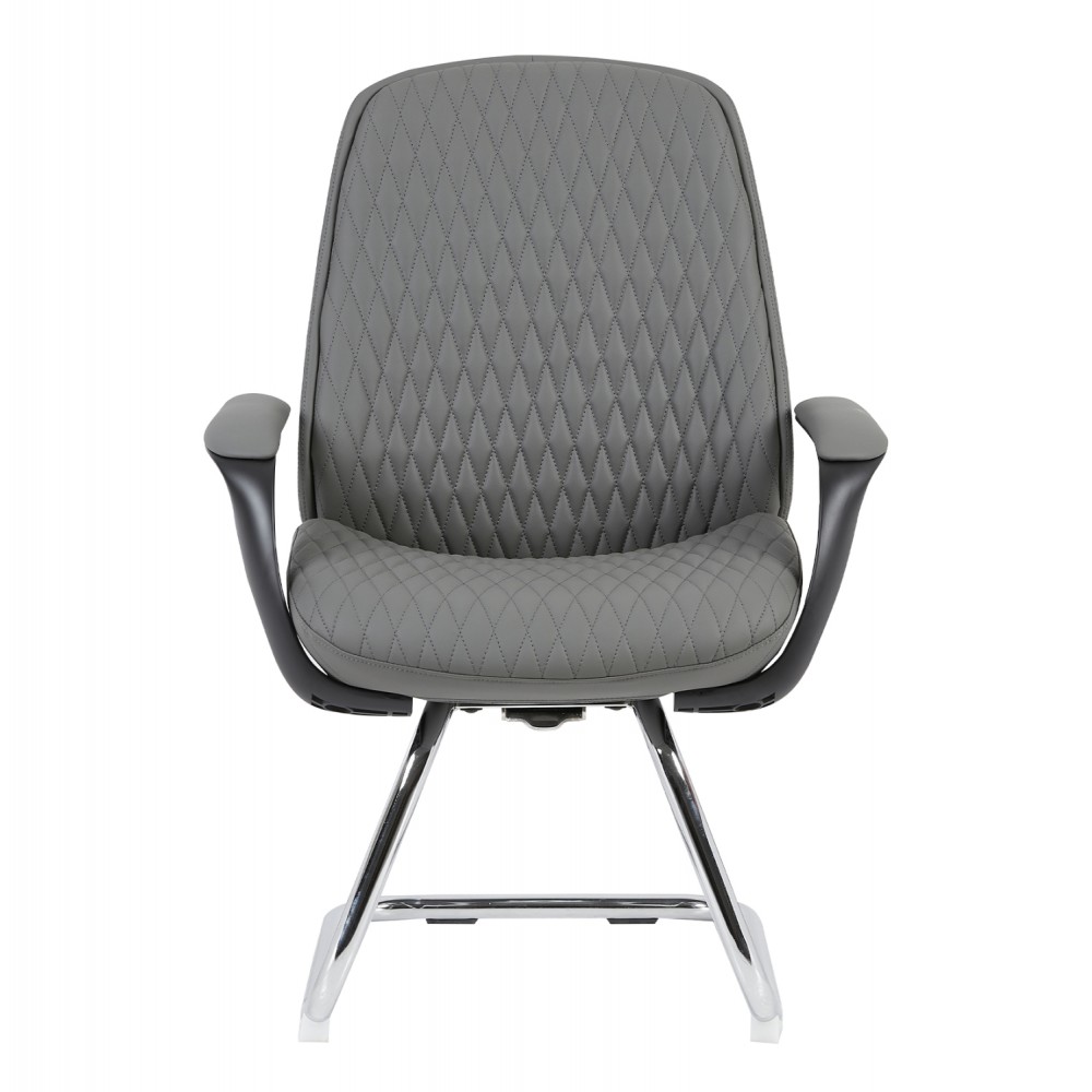 ΚΑΡΕΚΛΑ ΕΠΙΣΚΕΠΤΗ VELUM-s HM1235.10 ΓΚΡΙ PU--ΒΑΣΗ ΧΡΩΜΙΟΥ 71x60x100Υεκ.