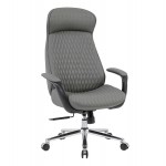 ΚΑΡΕΚΛΑ ΓΡΑΦΕΙΟΥ PREMIUM VELUM HM1233.10 ΓΚΡΙ PU--ΒΑΣΗ ΧΡΩΜΙΟΥ 71x69x116-122Υεκ.