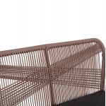 ΚΑΝΑΠΕΣ 2ΘΕΣΙΟΣ MYRTIA HM5550.12 AΛΟΥΜΙΝΙΟ ΑΝΘΡΑΚΙ--ΜΠΕΖ TESLIN ΣΧΟΙΝΙ 123x61x90Υεκ.