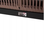 ΚΑΝΑΠΕΣ 2ΘΕΣΙΟΣ MYRTIA HM5550.12 AΛΟΥΜΙΝΙΟ ΑΝΘΡΑΚΙ--ΜΠΕΖ TESLIN ΣΧΟΙΝΙ 123x61x90Υεκ.