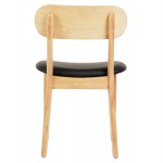 KΑΡΕΚΛΑ ΤΡΑΠΕΖΑΡΙΑΣ SEKOR HM9945.01 RUBBERWOOD-ΜΑΥΡΟ PU 50x50x80Υεκ.