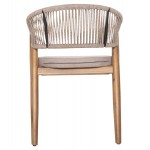 ΠΟΛΥΘΡΟΝΑ NAVAN HM6135.02 ΞΥΛΟ ΑΚΑΚΙΑΣ ΦΥΣΙΚΟ-ΣΧΟΙΝΙ NYLON ΜΠΕΖ 59x58x76Υεκ.