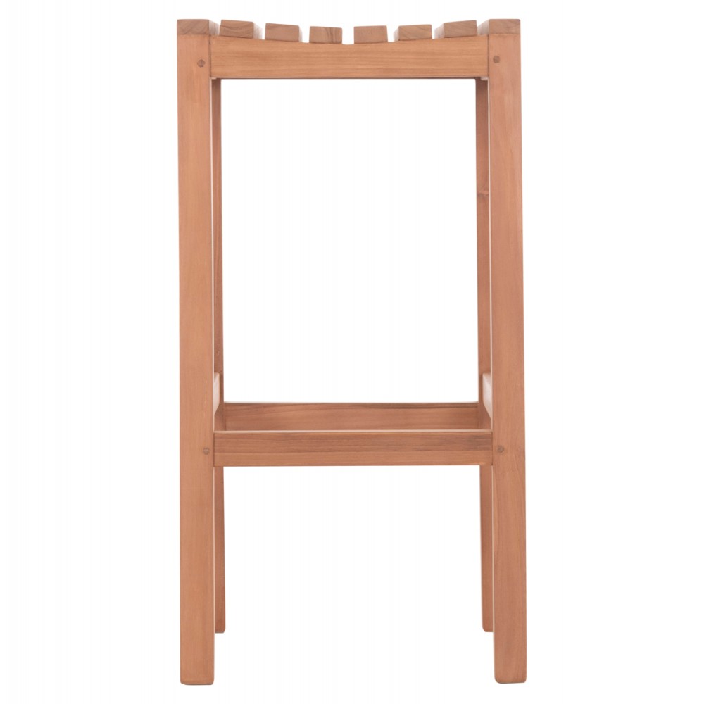 ΣΚΑΜΠΟ ΜΠΑΡ NIKOL HM18109 ΞΥΛΟ ΤΕΑΚ ΣΕ ΦΥΣΙΚΟ 40x40x77Υεκ.