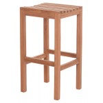 ΣΚΑΜΠΟ ΜΠΑΡ NIKOL HM18109 ΞΥΛΟ ΤΕΑΚ ΣΕ ΦΥΣΙΚΟ 40x40x77Υεκ.