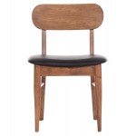 KΑΡΕΚΛΑ ΤΡΑΠΕΖΑΡΙΑΣ SEKOR HM9945.03 ΚΑΡΥΔΙ RUBBERWOOD-ΜΑΥΡΟ PU 51x48x79Υεκ