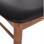 KΑΡΕΚΛΑ ΤΡΑΠΕΖΑΡΙΑΣ SEKOR HM9945.03 ΚΑΡΥΔΙ RUBBERWOOD-ΜΑΥΡΟ PU 51x48x79Υεκ
