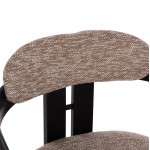ΠΟΛΥΘΡΟΝΑ ΤΡΑΠΕΖΑΡΙΑΣ KALL HM18247.02 ΚΑΦΕ ΥΦΑΣΜΑ--PLYWOOD ΣΕ ΜΑΥΡΟ 56x45x73Υεκ