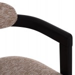 ΠΟΛΥΘΡΟΝΑ ΤΡΑΠΕΖΑΡΙΑΣ KALL HM18247.02 ΚΑΦΕ ΥΦΑΣΜΑ--PLYWOOD ΣΕ ΜΑΥΡΟ 56x45x73Υεκ