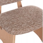 ΚΑΡΕΚΛΑ ΤΡΑΠΕΖΑΡΙΑΣ BELLISI HM18248.01 ΚΑΦΕ ΥΦΑΣΜΑ-PLYWOOD ΧΡΩΜΑ ΔΡΥΟΣ 53x56x78Υεκ.