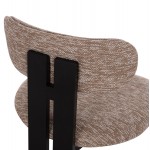 ΚΑΡΕΚΛΑ ΤΡΑΠΕΖΑΡΙΑΣ KARVO HM18252.03 ΚΑΦΕ ΥΦΑΣΜΑ--ΞΥΛΟ ΣΕ ΜΑΥΡΟ 57x50x78,5Υεκ.