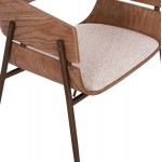ΠΟΛΥΘΡΟΝΑ KRILL HM18254.01 PLYWOOD ΣΕ WHITEWASH--ΜΕΤΑΛΛΟ ΣΕ ΧΑΛΚΙΝΟ 55,5x55x72Υεκ.