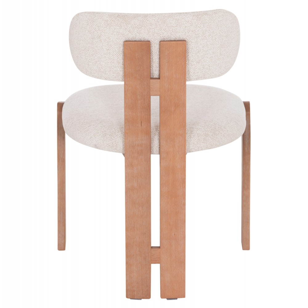 ΚΑΡΕΚΛΑ ΤΡΑΠΕΖΑΡΙΑΣ KARVO HM18252.01 ΜΠΕΖ ΥΦΑΣΜΑ--ΞΥΛΟ ΟΞΙΑΣ 57x50x79Υεκ