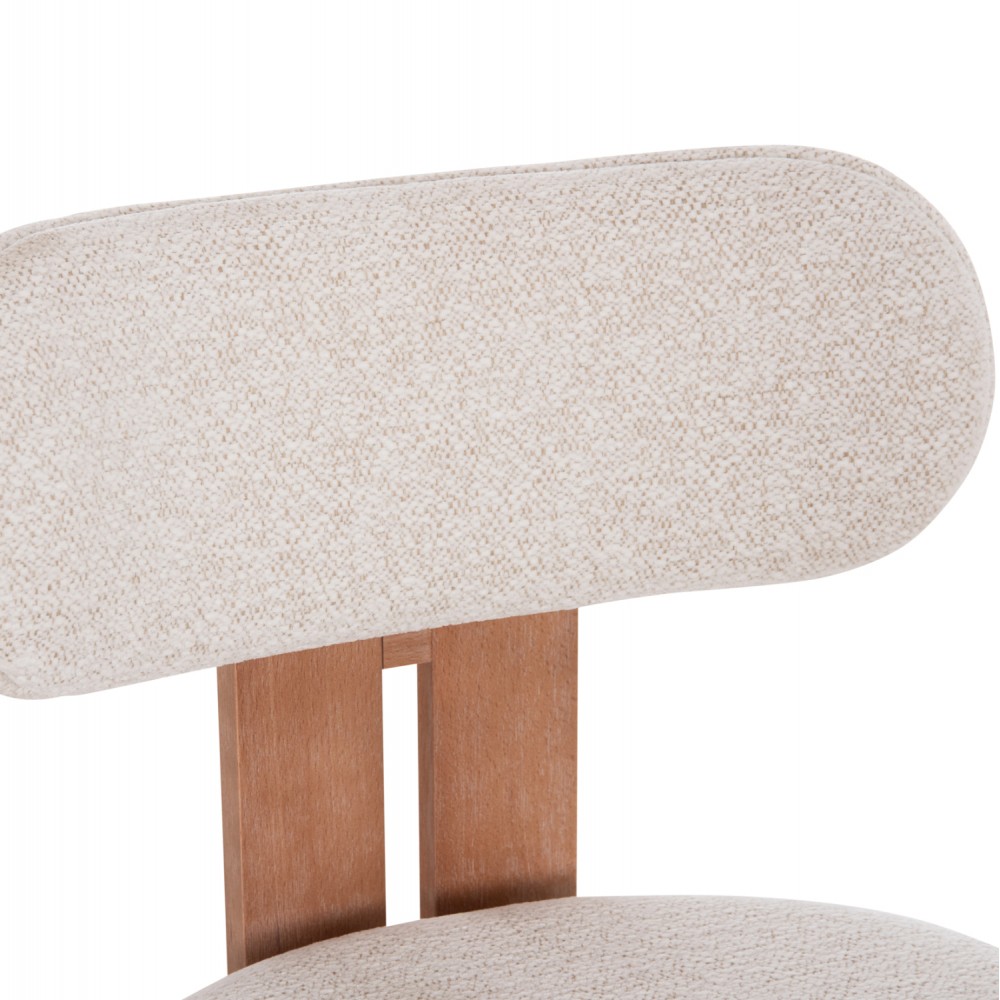 ΚΑΡΕΚΛΑ ΤΡΑΠΕΖΑΡΙΑΣ KARVO HM18252.01 ΜΠΕΖ ΥΦΑΣΜΑ--ΞΥΛΟ ΟΞΙΑΣ 57x50x79Υεκ