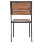 ΚΑΡΕΚΛΑ ΑΛΟΥΜΙΝΙΟΥ SAGA HM6063.02 ΣΚΟΥΡΟ ΓΚΡΙ ΜΕ POLYWOOD 46x52x86Υεκ.
