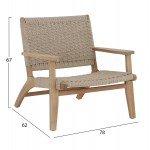 ΠΟΛΥΘΡΟΝΑ LOUNGE MONTER HM6241.01 ΞΥΛΟ ΑΚΑΚΙΑΣ ΦΥΣΙΚΟ-ΣΧΟΙΝΙ ΜΠΕΖ 78x62x67Υεκ