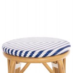ΣΚΑΜΠΟ ΑΛΟΥΜΙΝΙΟΥ ΜΕΣ.ΥΨΟΥΣ CHINO HM6286.05 BAMBOO LOOK & TEXTILENE ΜΠΛΕ 43x43x65Υεκ