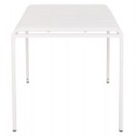 ΤΡΑΠΕΖΙ ΑΛΟΥΜΙΝΙΟΥ RACHEL HM6339.02 ΛΕΥΚΟ 150x80x75Υεκ.