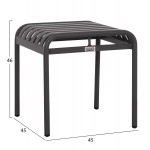 ΣΚΑΜΠΟ ΑΛΟΥΜΙΝΙΟΥ RACHEL HM6340.01 ΓΚΡΙ 45x45x46Υεκ.