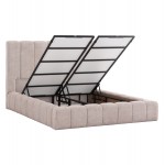 ΚΡΕΒΑΤΙ REMO ΜΕ ΑΠΟΘΗΚΕΥΤΙΚΟ ΧΩΡΟ HM719.10 ΥΦΑΣΜΑ TEDDY ΜΠΕΖ-ΓΙΑ ΣΤΡΩΜΑ 160x200εκ