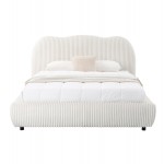 ΚΡΕΒΑΤΙ ΔΙΠΛΟ ΜΕ ΑΠΟΘ.ΧΩΡΟ KALLY HM729.03 ΜΠΕΖ FAUX FUR ΥΦΑΣΜΑ--ΣΤΡΩΜΑ 160x200εκ