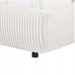 ΚΡΕΒΑΤΙ ΔΙΠΛΟ ΜΕ ΑΠΟΘ.ΧΩΡΟ KALLY HM729.03 ΜΠΕΖ FAUX FUR ΥΦΑΣΜΑ--ΣΤΡΩΜΑ 160x200εκ
