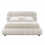 ΚΡΕΒΑΤΙ ΜΕ ΑΠΟΘ.ΧΩΡΟ MOLEN HM730.03 ΜΠΕΖ ΜΠΟΥΚΛΕ ΥΦΑΣΜΑ--ΓΙΑ ΣΤΡΩΜΑ 160x200εκ