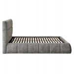 ΚΡΕΒΑΤΙ ΔΙΠΛΟ EDDY HM731.01 ΓΚΡΙ ΜΠΟΥΚΛΕ & ΑΠΟΘΗΚΕΥΤΙΚΟΣ ΧΩΡΟΣ ΓΙΑ ΣΤΡΩΜΑ 160x200εκ