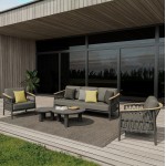 ΣΕΤ ΣΑΛΟΝΙ 5ΤΜΧ STREAM HM6426.01 ΑΝΘΡΑΚΙ ΑΛΟΥΜΙΝΙΟ-STRAP ΣΧΟΙΝΙ-OLEFIN