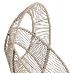 ΠΟΛΥΘΡΟΝΑ-ΦΩΛΙΑ RULER HM6506.02 ΜΟΚΑ ΜΕΤΑΛΛΟ-P.E.RATTAN--ΓΚΡΙ ΜΑΞΙΛΑΡΙΑ 90x85x154Υεκ