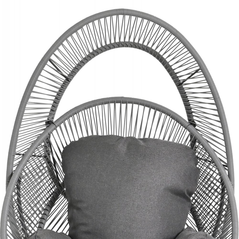 ΠΟΛΥΘΡΟΝΑ-ΦΩΛΙΑ RULER HM6506.01 ΓΚΡΙ ΜΕΤΑΛΛΟ-P.E.RATTAN-ΜΑΞΙΛΑΡΙΑ 90x85x154Υεκ