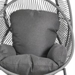 ΠΟΛΥΘΡΟΝΑ-ΦΩΛΙΑ RULER HM6506.01 ΓΚΡΙ ΜΕΤΑΛΛΟ-P.E.RATTAN-ΜΑΞΙΛΑΡΙΑ 90x85x154Υεκ